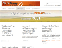Tablet Screenshot of datatrans.hu
