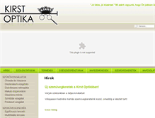 Tablet Screenshot of kirstoptika.datatrans.hu